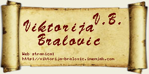 Viktorija Bralović vizit kartica